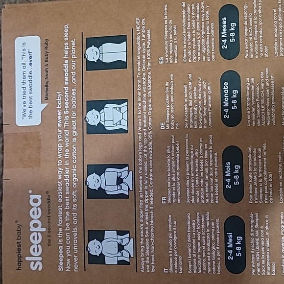 Happiest Baby Organic Cotton Swaddle Brand New still in box - Picture 3 of 3